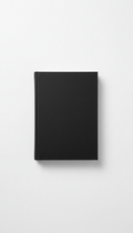 Minimalist deep charcoal hardcover journal